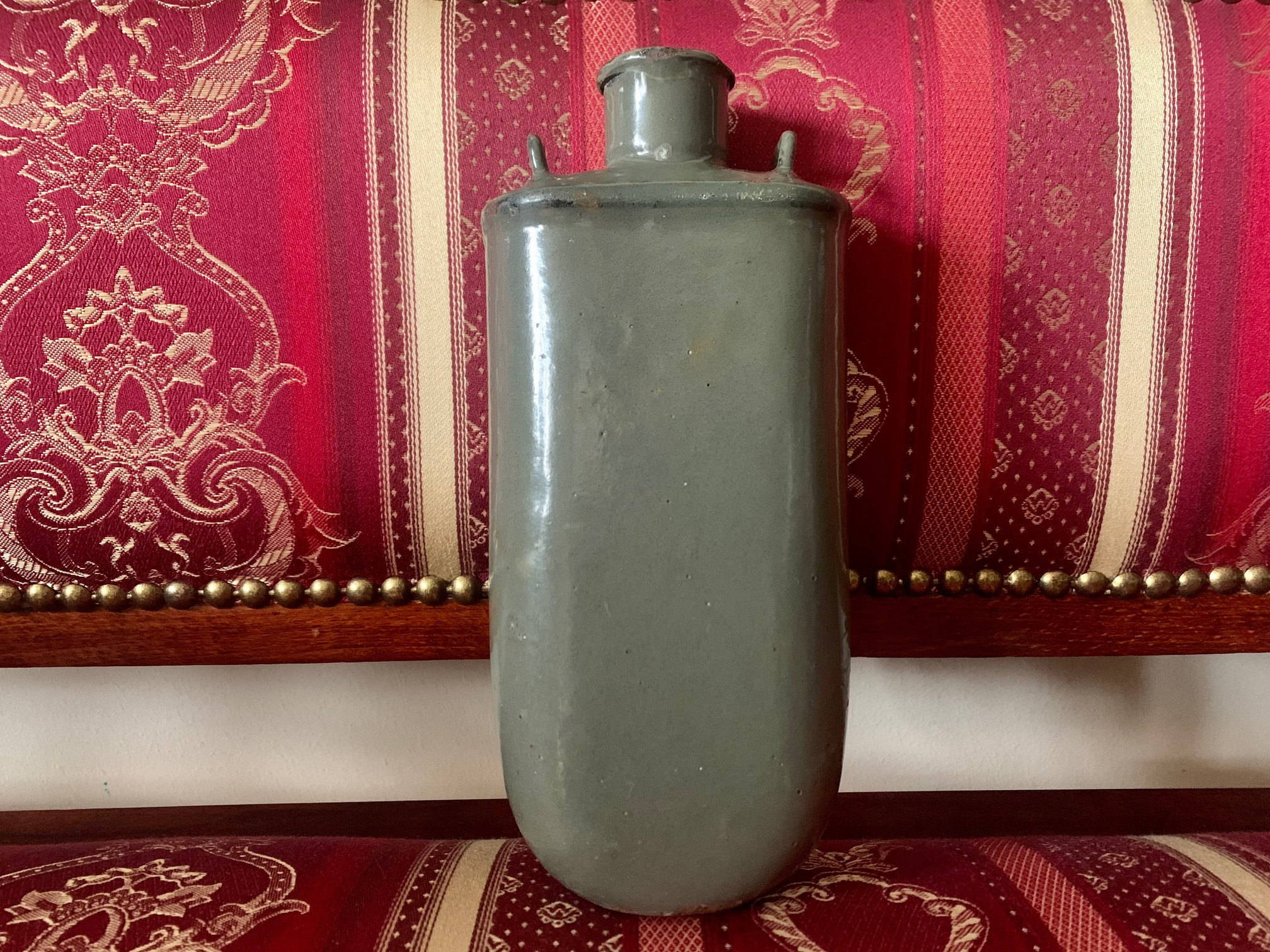 Original WW II WKII Hungary flask water bottle canteen iron 1/2 L