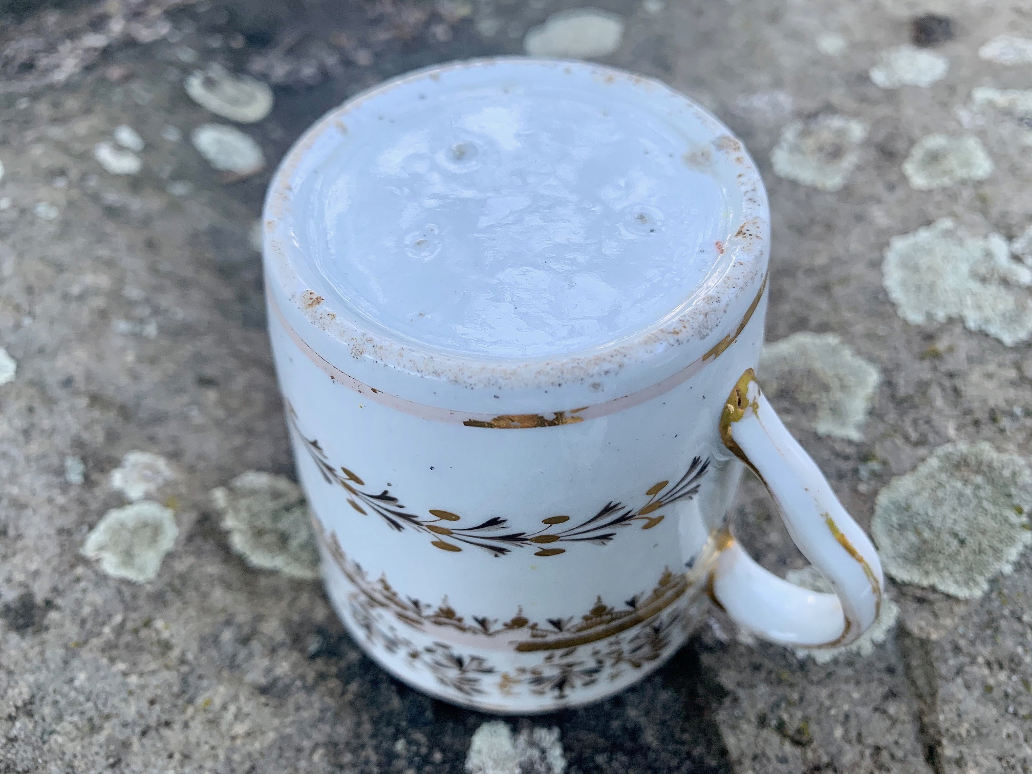 Antique Vintage British English Coffee Cup Can Mug Hand Etsy