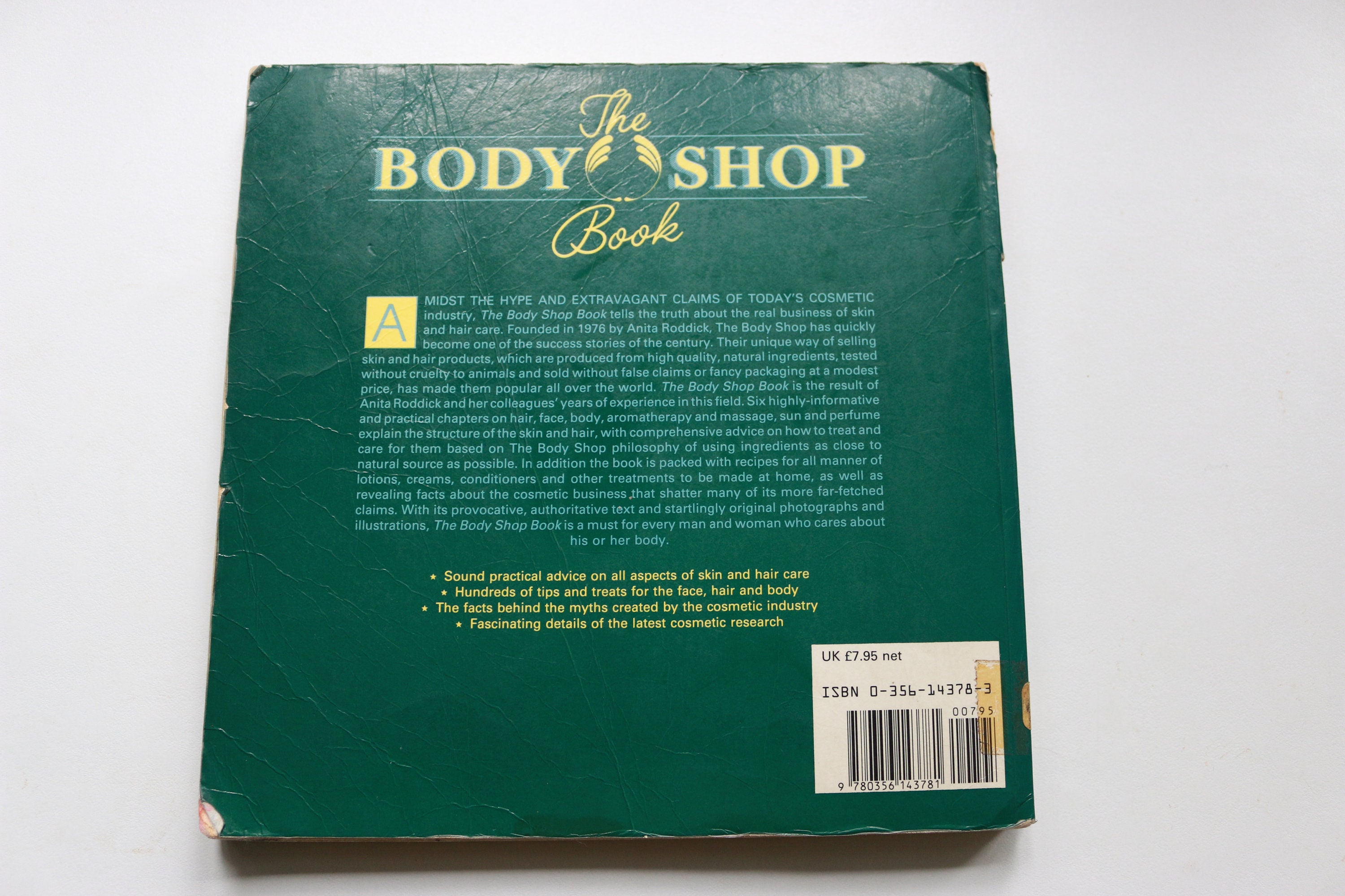 The Body Shop Book by Anita Roddick Skin Face Hair Body Etsy