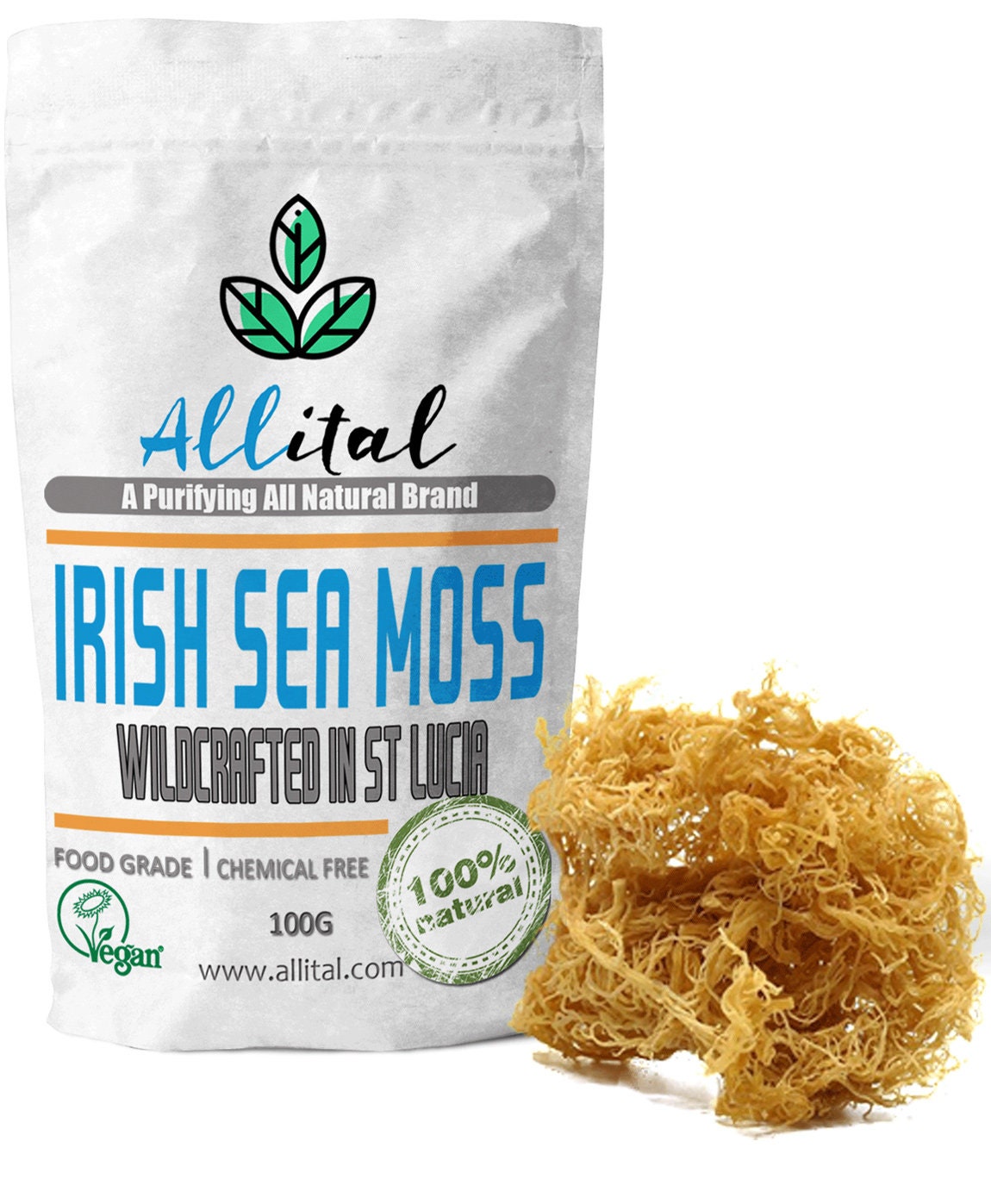 Irish Sea moss / wildcrafted Irish seamoss / Dr Sebi Seamoss / Etsy