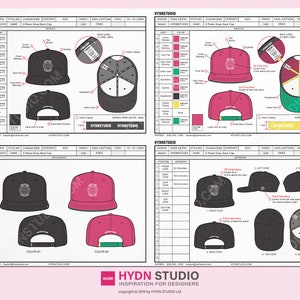 Vector Snapback Tech Pack Create Your Own Custom Snapback Design image 4