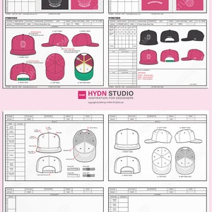 Vector Snapback Tech Pack Create Your Own Custom Snapback Design image 3