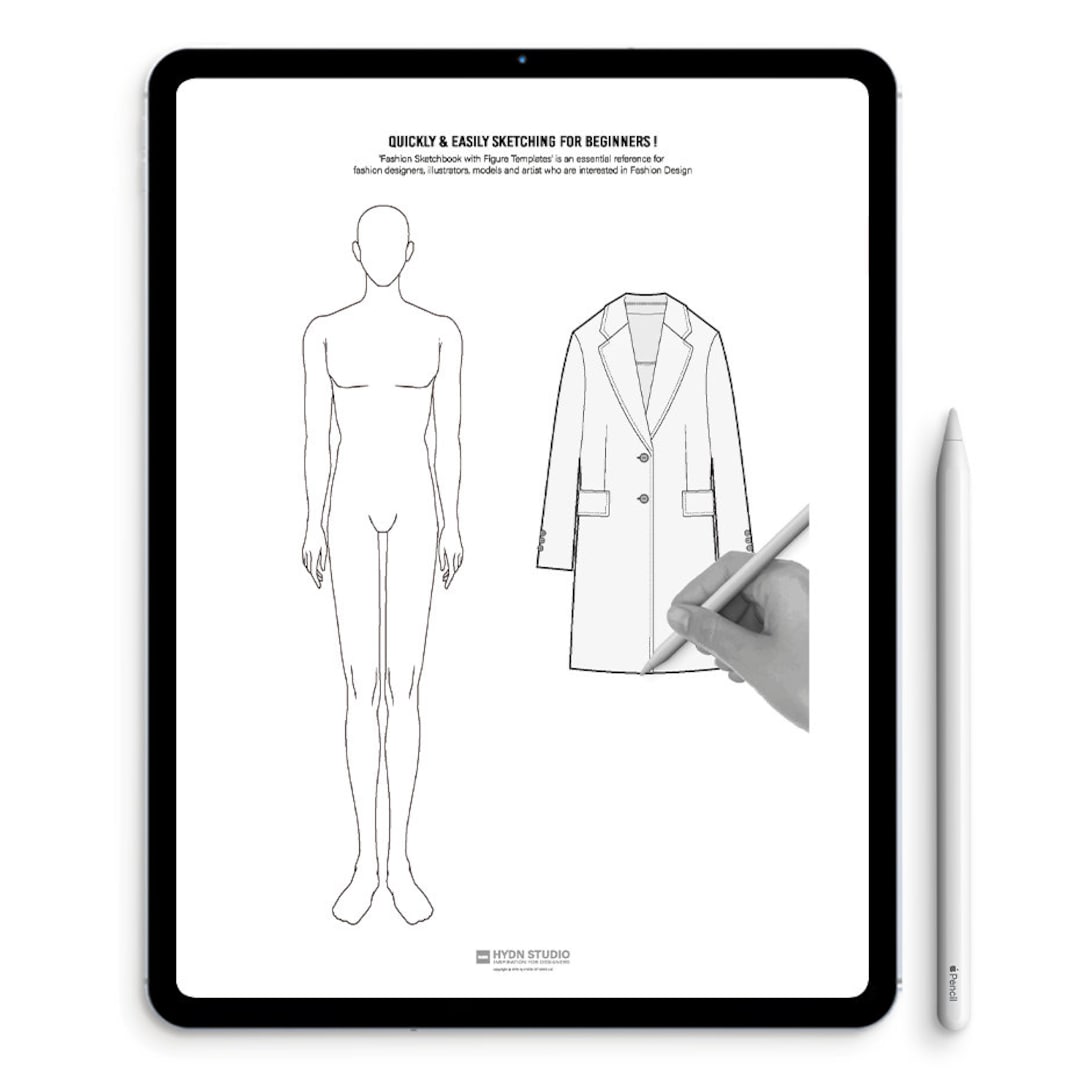 Fashion sketchbook with figures online