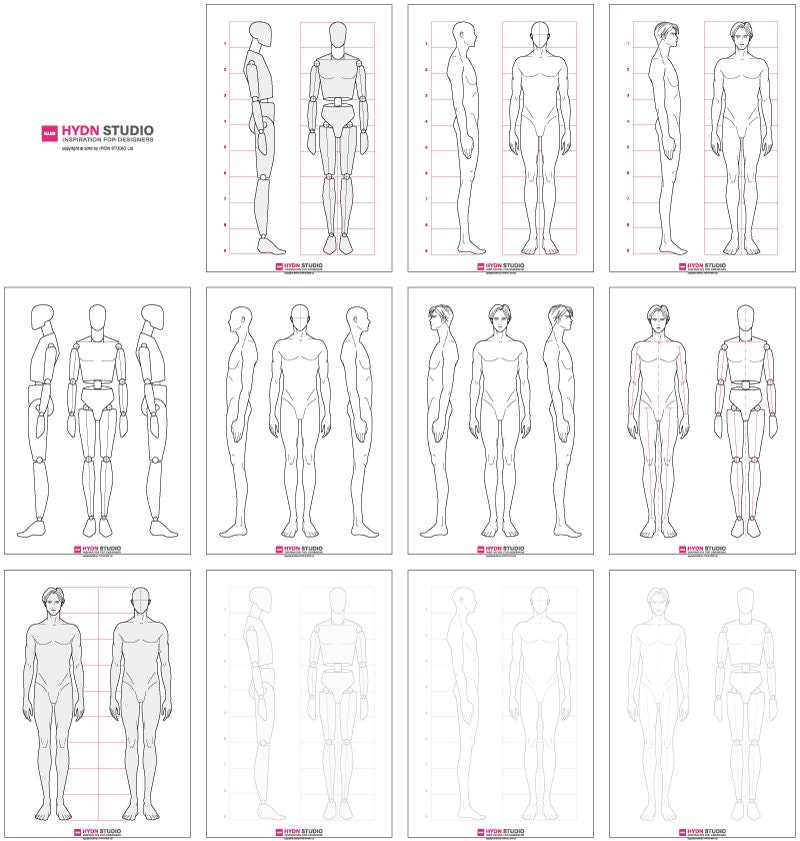 Men Body Printable