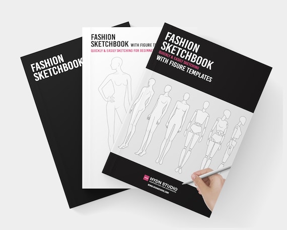 Fashion Designer Sketch Book: Fashion Design Sketchbook Templates  (Paperback)