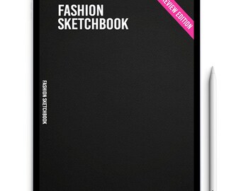 Sample Version - Beginner's Fashion Illustration Practice Sketchbook (PDF) (Preview Edition)