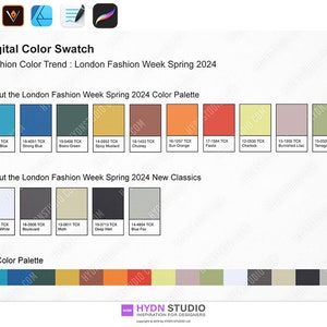 2024 Spring Fashion Color Trend_London Fashion Week AI, PDF, High Resolution, and Transparent Image Files image 3