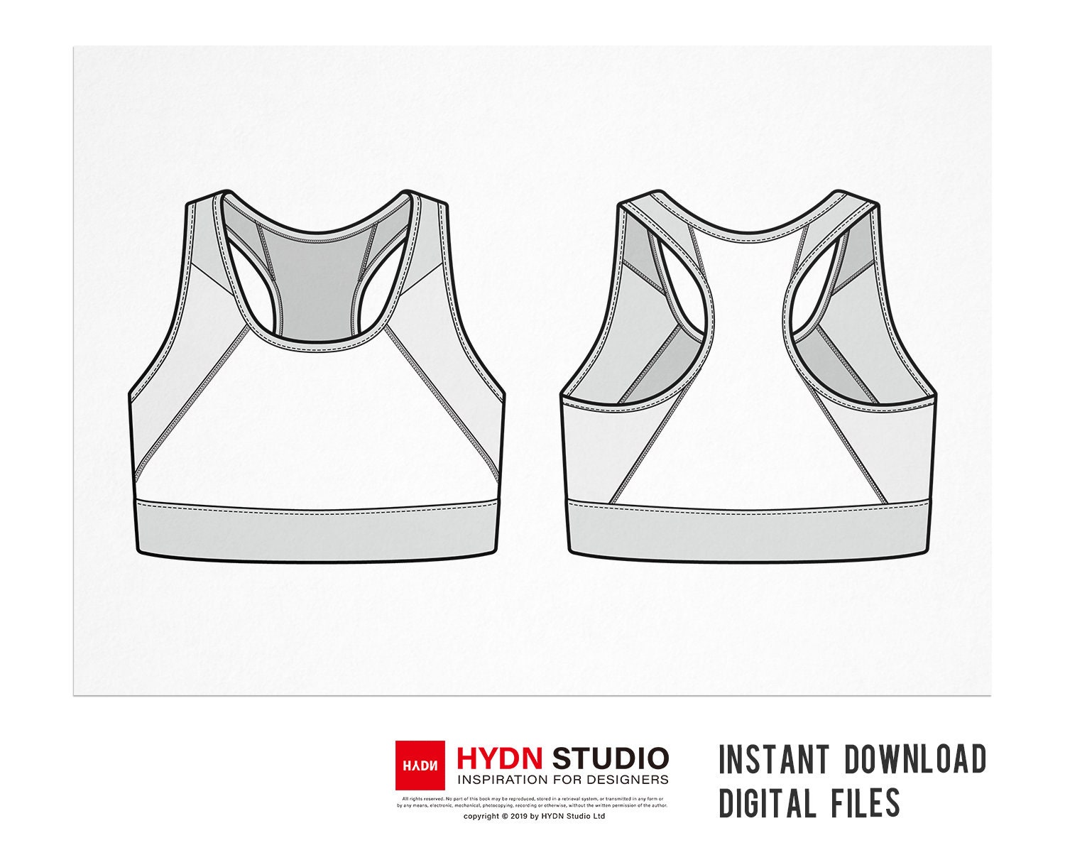 Girls swimwear bikini fashion flat sketch template technical fashion  illustration strap overlapping detail  CanStock