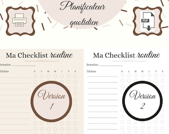 A4, Printable daily planner, Productivity management journal, printable planner