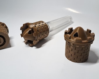 tower complete PET geocache (logbook, PET and rubber seal included)