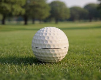 golf ball complete geocache (logbook and rubber seal included)