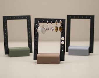 Earring Holder Display Stand: Minimalist Jewellery Organiser, Modern Vanity Decor, Dressing Table Accessories, Stud Earrings