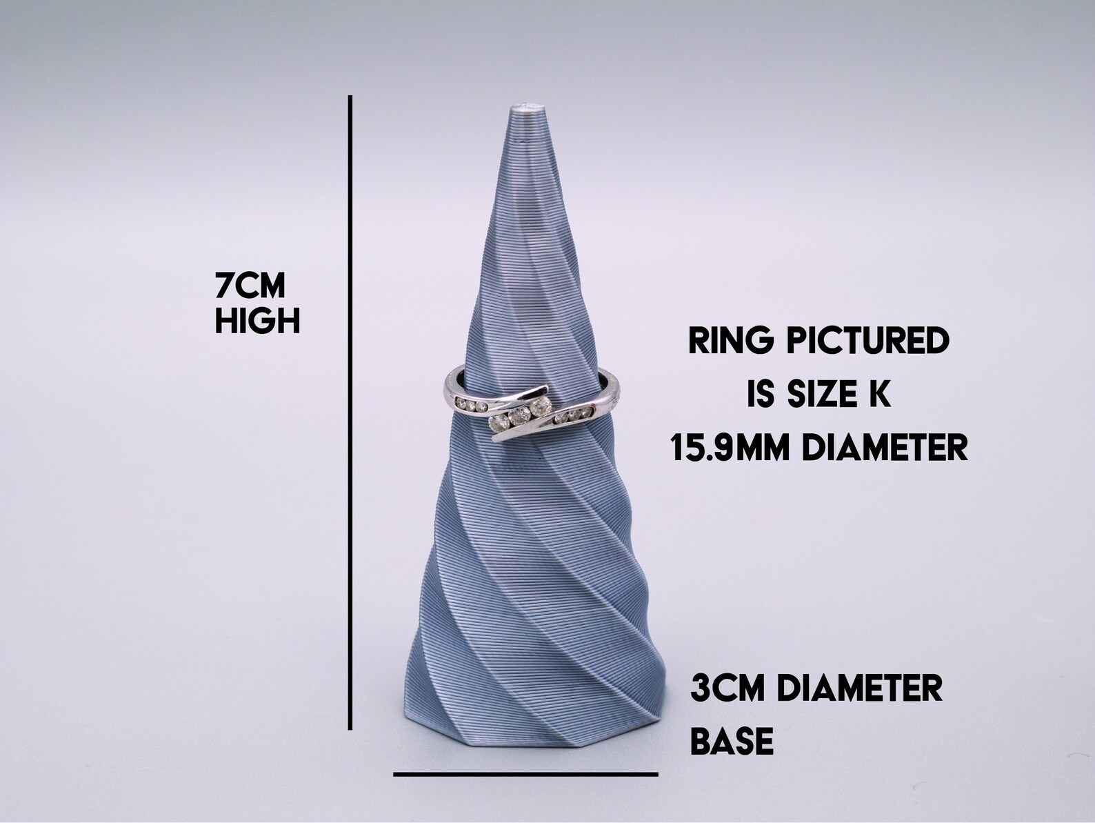 Ring Holder Cones set of 2 Swirl Twist Unicorn Ring Trees Etsy