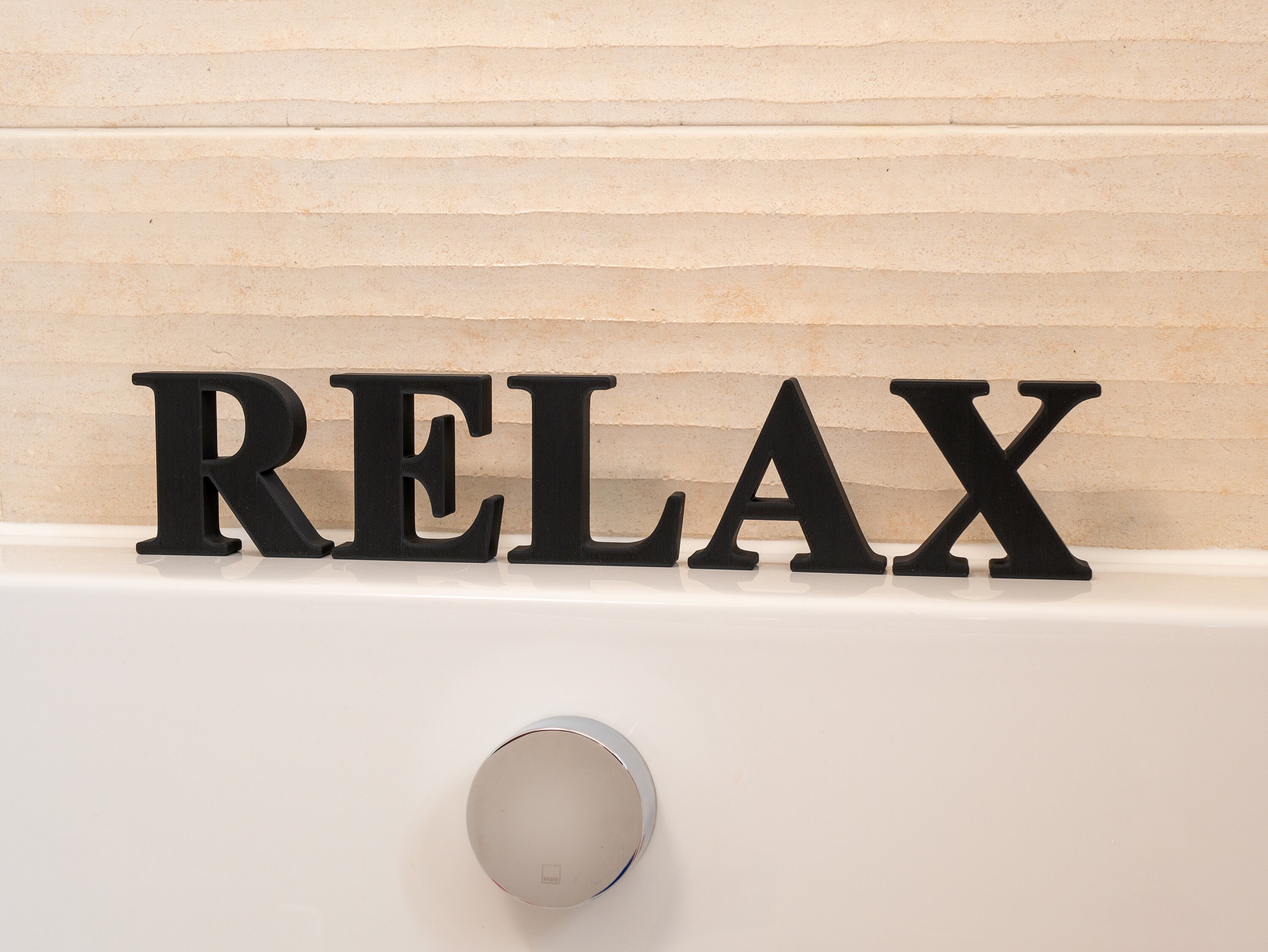 Soak Bathroom Ornament Freestanding Decorative Letters Serif Etsy UK