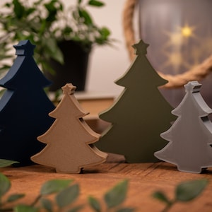 Freestanding Christmas Tree Ornaments - Navy, Sage Green, Gold and Silver Home decor