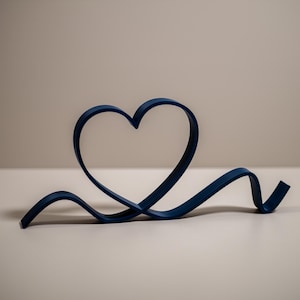 Freestanding Heart Ornament Line Art - Heart Outline Set - Heart Home Decor - Shelf Display Items bild 7