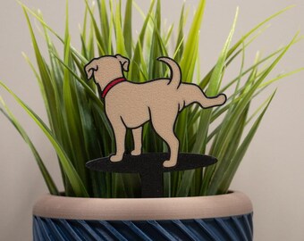 Dog Weeing Funny Plant Sign: Plant Markers, Pot Signs, Planter Accessories, Comedy Plant Lover Gift