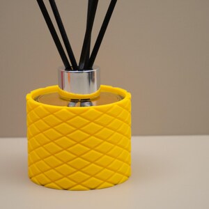 Yellow Reed Diffuser Bottle (100ml): Refillable Glass with Yellow Casing, Home decor