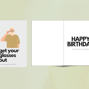 Faire-part de grossesse personnalisé Carte d'anniversaire grand-père Cadeau personnalisé Carte de voeux amusante Cadeau pour père Carte d'anniversaire pour papa et bébé