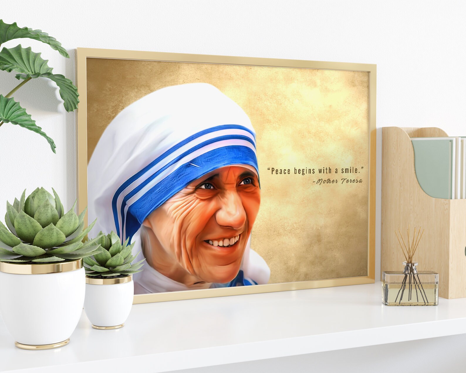 Mother Teresa PRINTABLE Art Inspirational Mother Teresa | Etsy