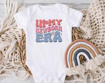 DIGITALER DOWNLOAD Retro-Baby-Body für Neugeborene – In My Newborn Era Baby-Baby-Body – süßer Retro-Baby-Body – natürlicher Baby-Baby-Body