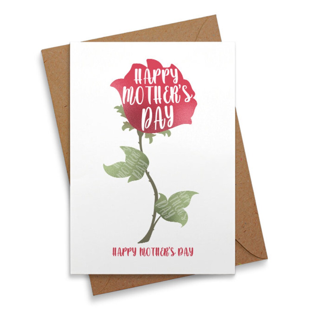 DIGITAL DOWNLOAD Beautiful Card for Mother's Day Loving, Heartfelt Card ...