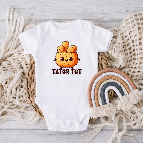 DIGITAL DOWNLOAD Tater Tot Baby Baby Bodysuit, Hipster Baby Bodysuit, Funny Baby Baby Bodysuits, Unique Baby Gift, Unisex Baby Clothes,
