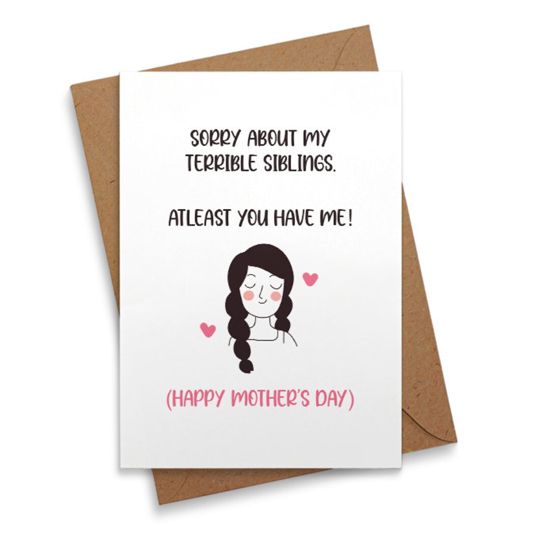 DIGITAL DOWNLOAD Funny Mothers Day Card for Mom or Mom This Mother's ...