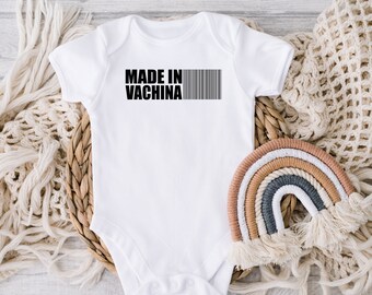 DIGITAL DOWNLOAD Funny Made In Vachina Baby Baby Bodysuit, Cheeky Baby Bodysuit, Baby Announcement, Funny Baby Clothing, Baby Baby Bodysuit