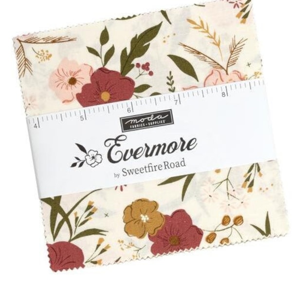 NEW Release Evermore Charm Pack. By Sweetfire Road by Moda. PreCut for Quilting. Home Decor Fabric. Traditional Fabric 2023