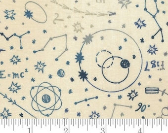 SALE ASTRA Fabric by the Yard, Moda Fabric by Janet Clare for Moda, .  Nursery Decor Fabric. Celestial Star Gazer Fabric.  16920 11