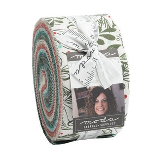 SALE JELL ROLL, Cheer and Merriment Jelly Roll, by Fancy That Design for Moda, 40 Piece Assorted.  Jelly Roll Last Ones.