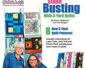 Fabric Cafe NEW Stash Busting 3 yard Quilt Pattern book. Fabric Cafe 8 new Quilt Patterns. Shipping Now.