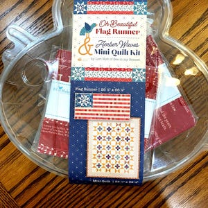 Americana Quilt Kit: Flag Runner & Mini Quilt by Lori Holt