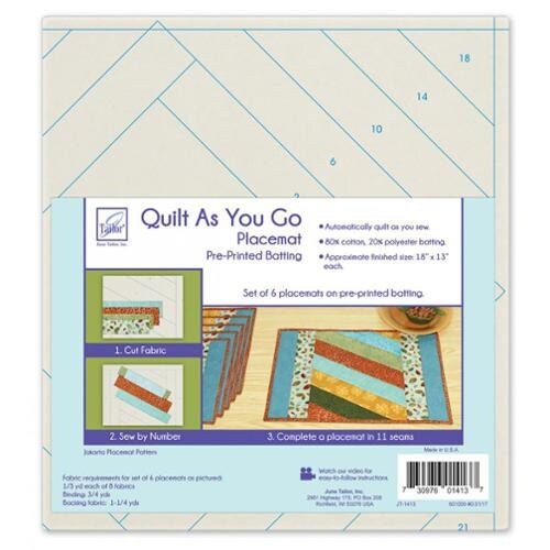Quilt as You Go Sew by Number Insulated Shopper Tote Kit From June Tailor  Inc Kit Approx Finished Size 13in X 15in X10in Made in USA 
