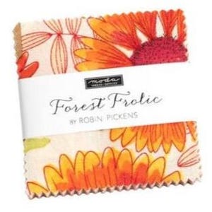 Zwei Mini-Stoffmuster „Forest Frolic“, 2,5" Quadrate (2er-Set)