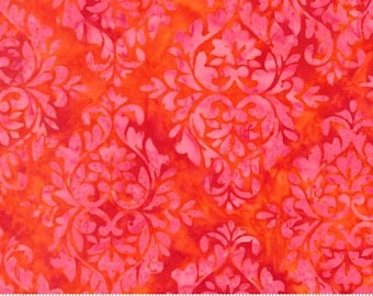 Bonfire Batiks Fabric by the Yard, Moda Fire 4364 20 - Orange, Purple Fall Prints