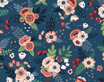 A Spoonful of Sugar, Fabric by the Yard, Riley Blake Designs. Floral Night Item C17081 NIGHT