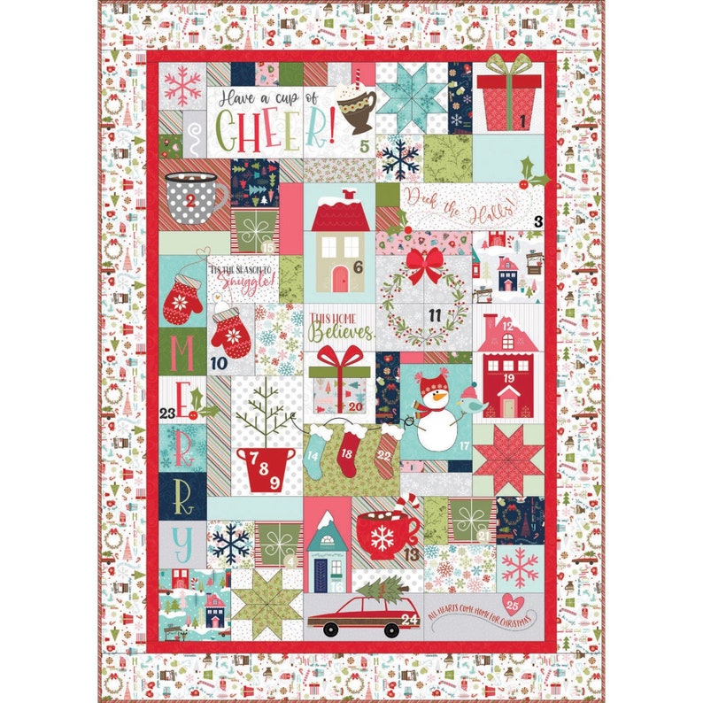 Kimberbell Cup of Cheer Advent Quilt Fabric & Embellishment Etsy Canada