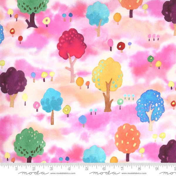 Fanciful Forest for MODA. Fabric by the yard. Home decor fabric Fanciful Forest Petal 33572 16.  By Momo for Moda.