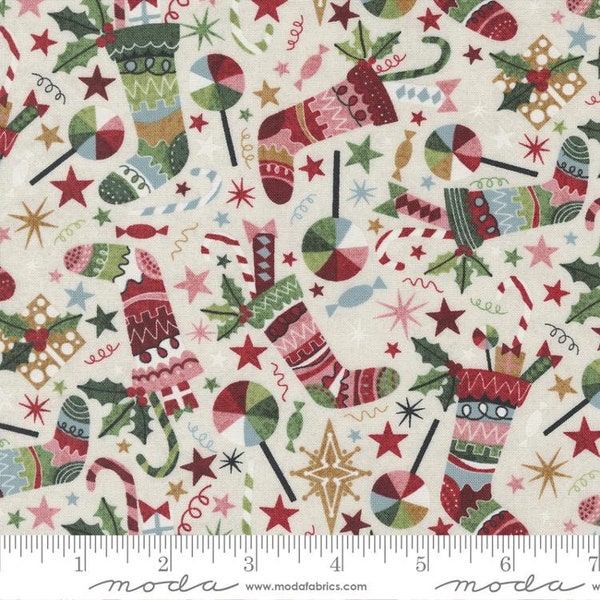 Fabric Jolly Good Fabric by the Yard. Jolly Good Eggnog 30721 11 Quilt Fabric. Moda. 2023 NEW Christmas Fabric Fabric Sugar Plum Novelty