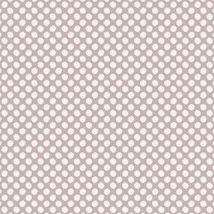 TILDA Classic Paint Dot Grey Fabric by the yard. Tilda Classic Collection blender fabric. Grey and white.