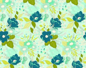 Floral Fabric Yardage Feed my soul by  Riley Blake Designs, Quilting & Home Decor
