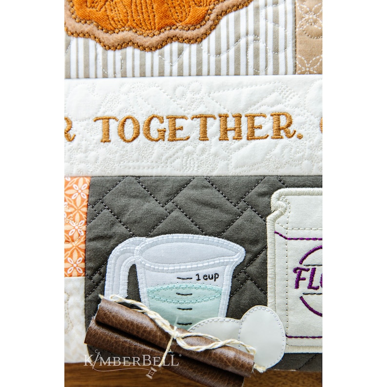 Kimberbell Sweet as Pie Bench Pillow Fabric Kit. Released Etsy