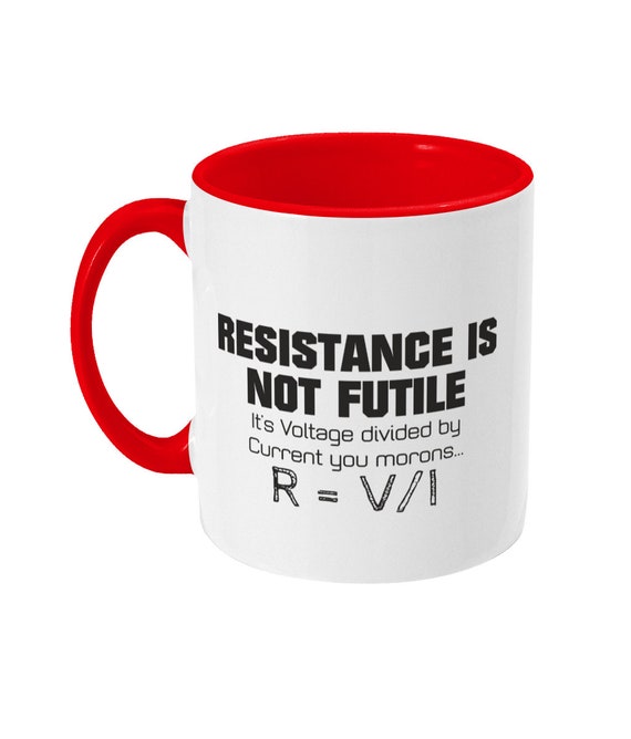 Star Trek Mugs, Sci Fi Mugs Resistance is Futile Mug 