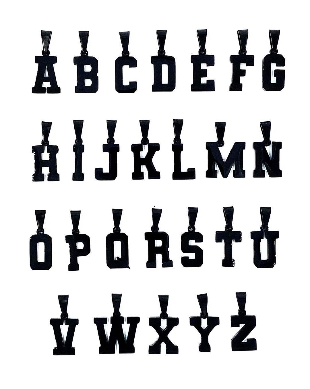 Letter Pendants - Etsy