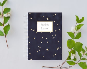 READING JOURNAL | Book Review Journal | Book Planner | Reading Log Diary | Book Gift | Reading Notebook