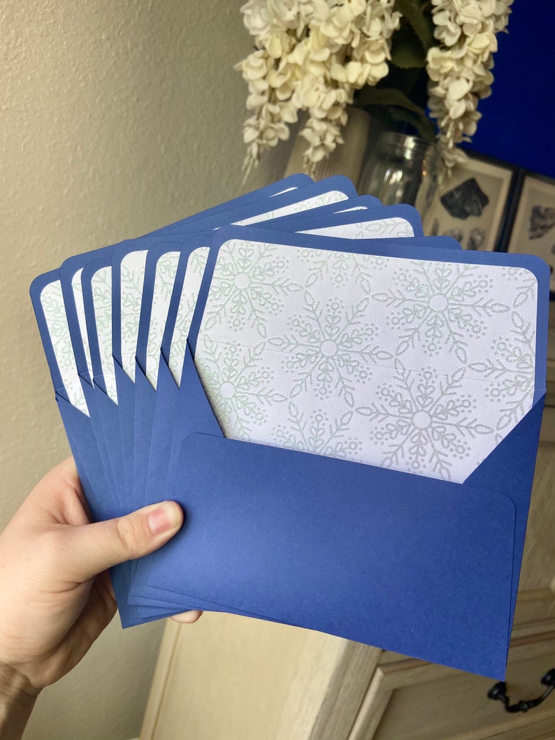 Glitter Snowflakes Christmas Cards