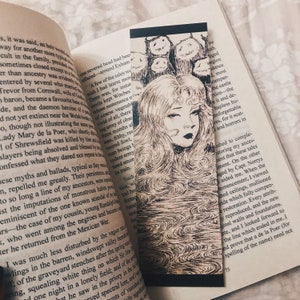 Bookmark - Creepy Bookmark - Vintage Bookmark - Dark Art - Illustrated Bookmarks - Macabre - Anime