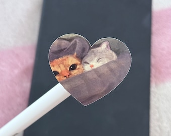 Cat Sticker Pack (4 pcs) - Small stickers - Bujo Stickers - Planner Stickes - Bullet Journaling Stickers - Die Cut Stickers- Kawaii Sticker